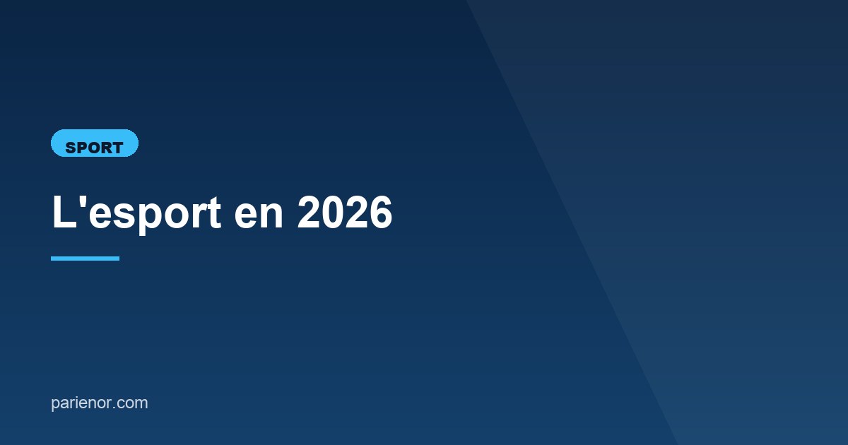Illustration de l'article consacré à l'esport en 2026