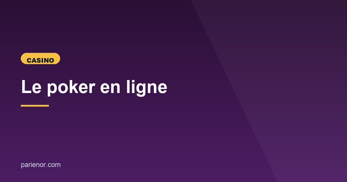Illustration de l'article consacré au poker en ligne