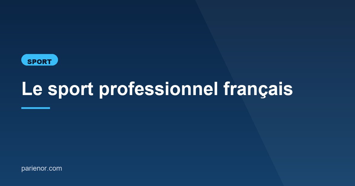 Illustration de l'article consacré au sport professionnel français